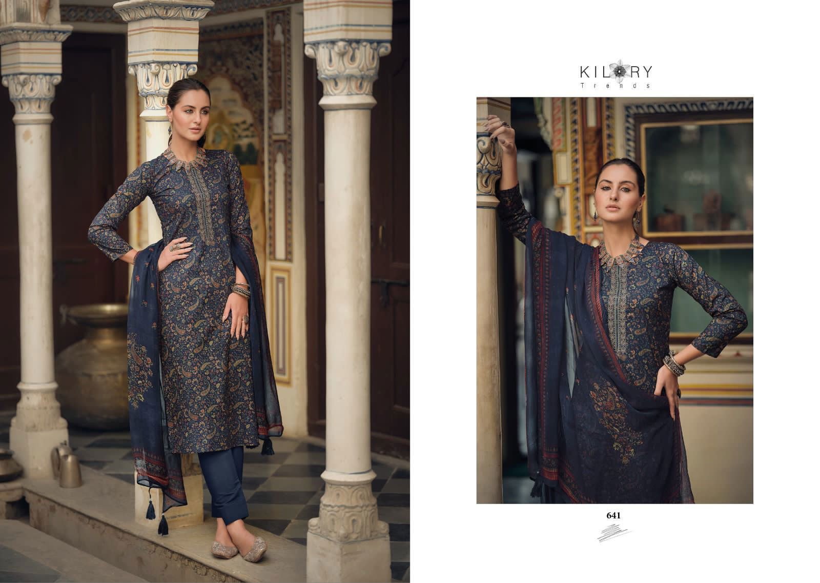 Tesoro By Kilory Trendz 641-648 Cotton Dress Material Catalog